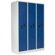Vestiaire porte L 3 colonnes 2 portes 1800x1185x500