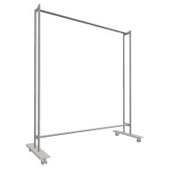 Vestiaire porte cintres mobile Hang Gris