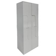 Vestiaire reconditionné 2 colonnes 4 cases portes L - Gris