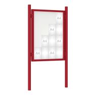 Vitrine 1000 poteaux initiaux Ø 76 mm scellement - Procity