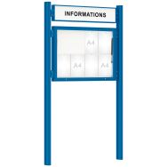 Vitrine 1000 titre poteaux Quatro initiaux scellement - Procity