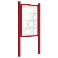 Vitrine 2000 poteau Quatro complémentaire scellement - Procity