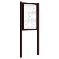 Vitrine 2000 poteaux initiaux Ø 76 mm scellement - Procity