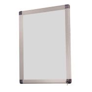 Vitrine 4 A4 Antares fond métal couleur grise extérieure