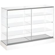 Vitrine ASF147 Lxhxp: 125 x 90 x 46 cm socle Blanc