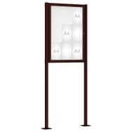 Vitrine Classique poteaux initiaux platines - Procity