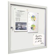 Vitrine Ultra plate Eco 100 - 99 x 76.5 cm - anodisé