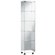 Vitrine d'exposition Echo blanche 181 cm avec éclairage - Manutan Expert