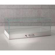 Vitrine d'exposition cloche à poser 100 x 51 x 41 cm - Blanc
