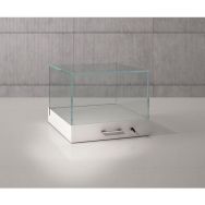 Vitrine d'exposition cloche à poser 50 x 51 x 41 cm - Blanc