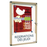 Vitrine d'extérieur Alcor Cadre polyester Beige 4 A4