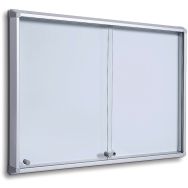 Vitrine d´intérieur, portes coulissantes, fond magnétique