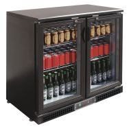 Vitrine de présentation boissons - 2 portes battantes - 254L- PUB250