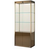 Vitrine exposition avec rangement - 75x45x190 cm - Sarazino Vitrines