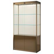 Vitrine exposition avec rangement - 95x45x190 cm - Sarazino Vitrines