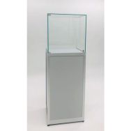Vitrine exposition cloche sur socle - 50x50x150 cm - Sarazino Vitrines