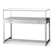Vitrine exposition table sur pieds - 120 x 60 x 92 cm - Sarazino