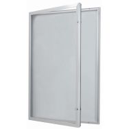 Vitrine extérieur porte battante à serrure identique Lx H:70 x100 cm gris