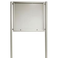 Vitrine extérieure Reverso piètement à sceller - verre sécurit affichage 9 A4