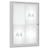 Vitrine horaire 75 x 55 cm anodisé