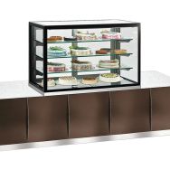 Vitrine horizontale Karina encastrable positive spécial chocolat ventilée, 380 L