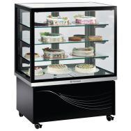 Vitrine horizontale Karina positive spécial chocolat ventilée, 380 L