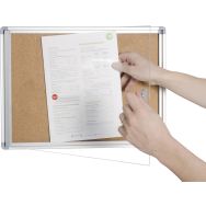 Vitrine intérieur Atlas 6 format A4 64 x 68 cm fond liège