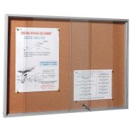 Vitrine intérieure porte coulissante Millénium fond liège 195 x 95 cm