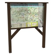 Vitrine plexi pour panneau d'information 97 x 145 cm 2 venteaux + serrure