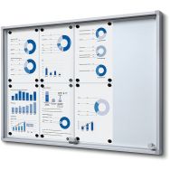 Vitrine verrouillable avec coin de sécurité - 8xA4
