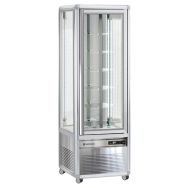 Vitrine verticale Snelle bi-température, 350 L, tablettes en verre rotatives