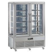 Vitrine verticale Snelle positive ventilée 1010 L, tablettes en verre