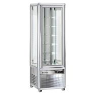 Vitrine verticale Snelle positive ventilée 350 L, tablettes en verre rotatives