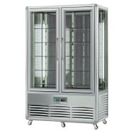 Vitrine verticale Snelle positive ventilée 700 L, tablettes en verre