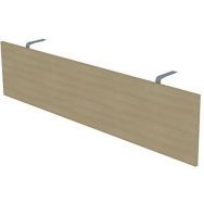 Voile de fond L.180 pour bureau avec box, inclus, Chêne