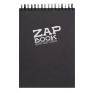 Zap Book bloc RI en tête A4 160 feuilles 80g Noir