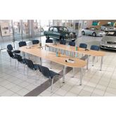 Table de réunion modulaire Combi-Module - Hêtre - Hammerbacher
