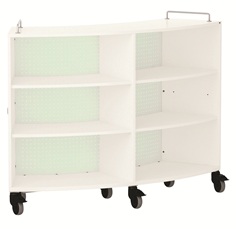 Meuble &eacute;tag&egrave;res incurv&eacute;