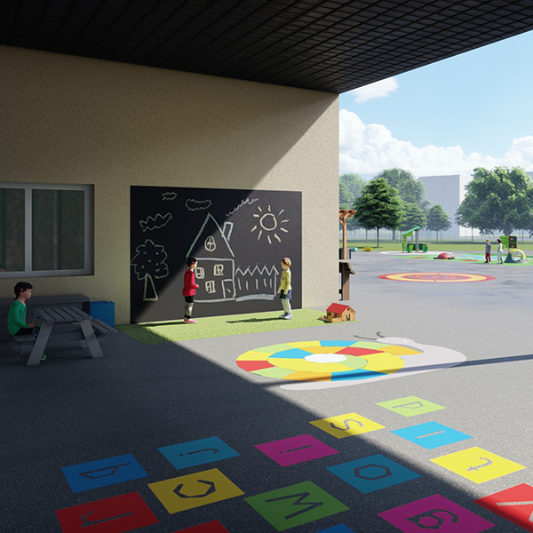 espace pour se défouler cour de récréation