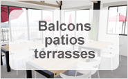 Balcons, patios, terrasses