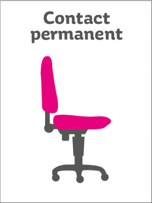 Siège de bureau contact permanent Siège de bureau contact permanent