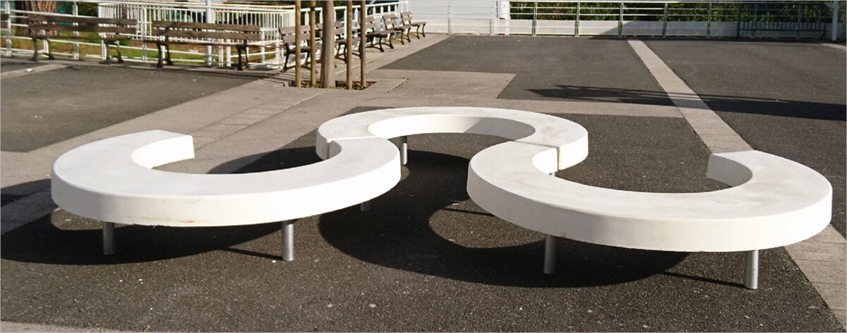 banc en béton banc en béton
