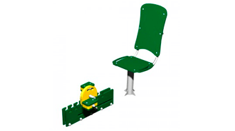 pédalier réglable avec assise