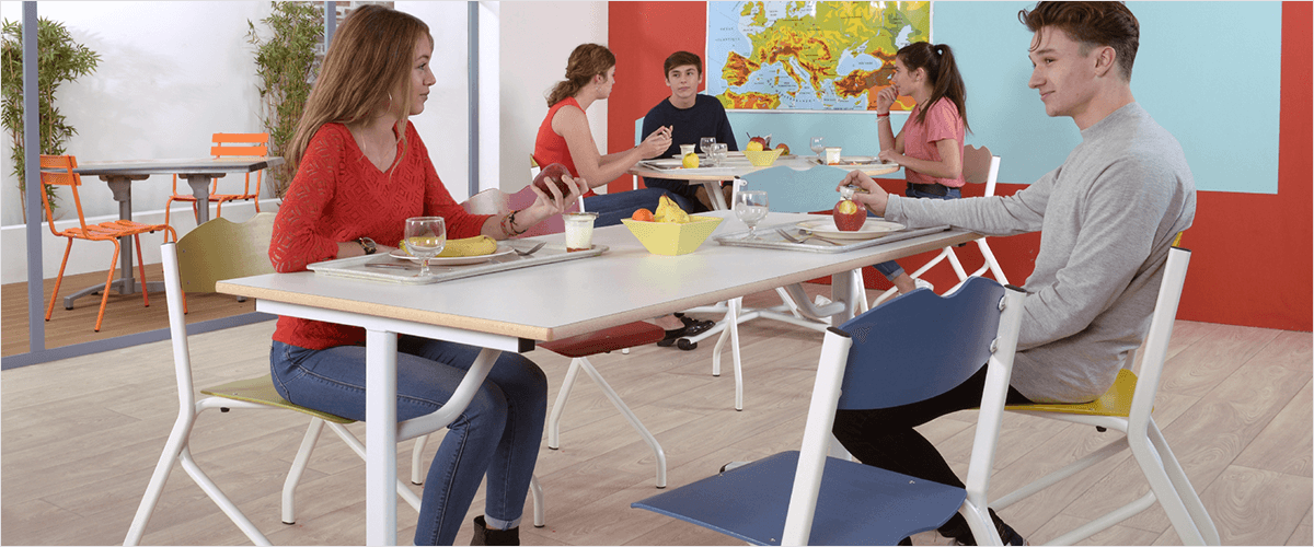 table et chaises de cantine table et chaises de cantine