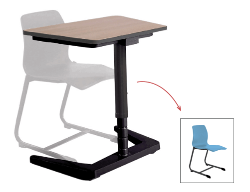 Table Opti+ réglable, plateau trapèzoïdal Table Opti+ réglable, plateau trapèzoïdal
