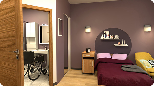 Chambre d'ehpad
