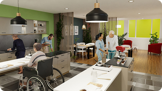 Matériel ergonomique ehpad