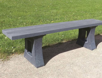 Banquette plastique recyclé Parc Banquette plastique recyclé Parc