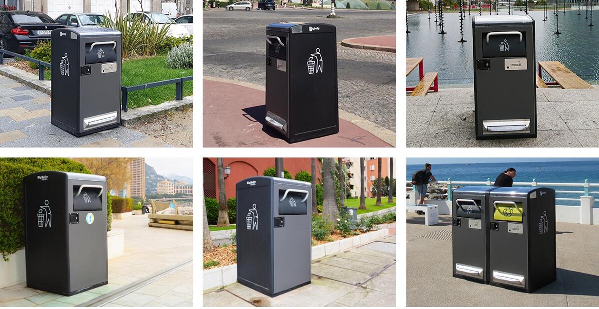 modèles de poubelles connectées Bigbelly