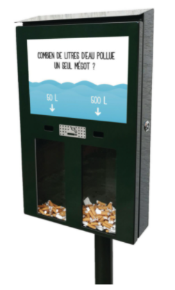 cendrier de vote et sondage